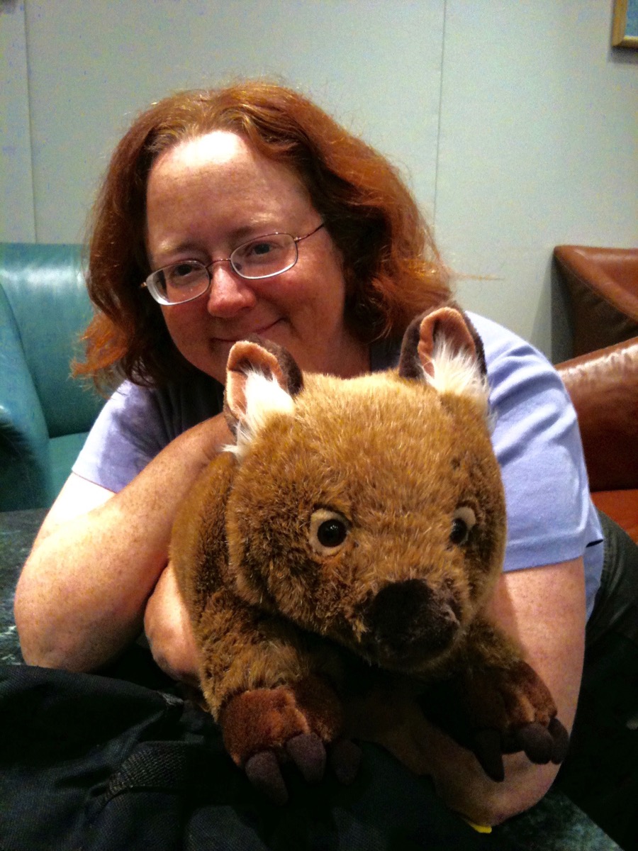 Kate with Wombat